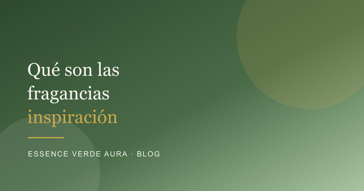 Qué son las fragancias inspiración (y qué no)